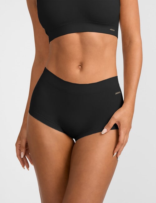 Jockey Skimmies Smooth Boyshort Brief, Black product photo