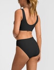 Jockey Skimmies Smooth Hi Cut Brief, Black product photo View 02 S