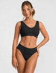 Jockey Skimmies Smooth Hi Cut Brief, Black product photo View 03 S
