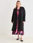 Studio Curve Longline Jacket, Black product photo