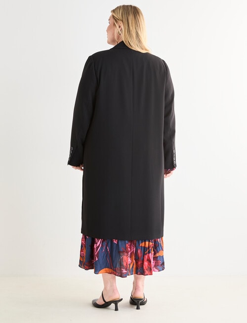 Studio Curve Longline Jacket, Black product photo View 02 L