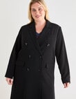 Studio Curve Longline Jacket, Black product photo View 04 S