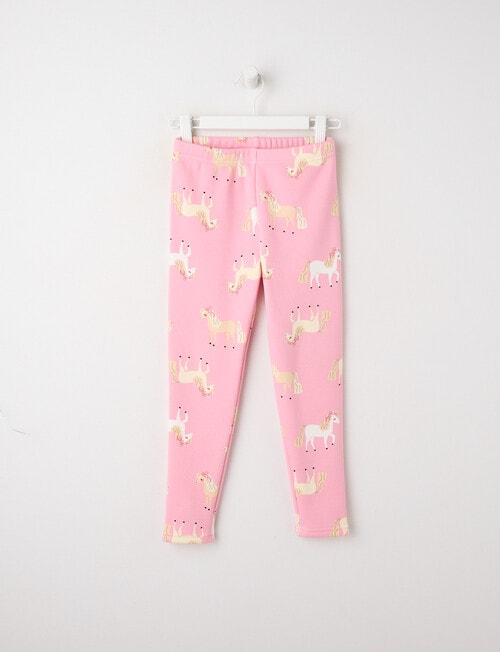 Mac & Ellie Pony Full Length Cosy Fleece Leggings, Blush product photo