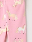 Mac & Ellie Pony Full Length Cosy Fleece Leggings, Blush product photo View 02 S