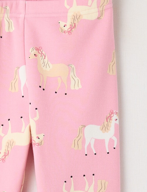 Mac & Ellie Pony Full Length Cosy Fleece Leggings, Blush product photo View 02 L