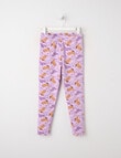 Mac & Ellie Western Full Length Cosy Fleece Leggings, Lilac product photo