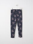Mac & Ellie Bear Full Length Cosy Fleece Leggings, Charcoal product photo