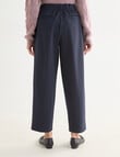 Ella J 7/8 Wide Leg Pant, Navy Stripe product photo View 02 S
