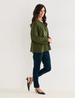 Ella J Textured Long Sleeve Knit Top, Pine product photo View 03 S