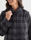 Ella J Coat, Navy Check product photo View 04 S