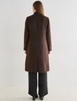 Whistle Longline Coat, Chocolate product photo View 02 S