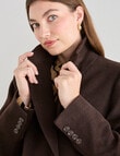 Whistle Longline Coat, Chocolate product photo View 04 S