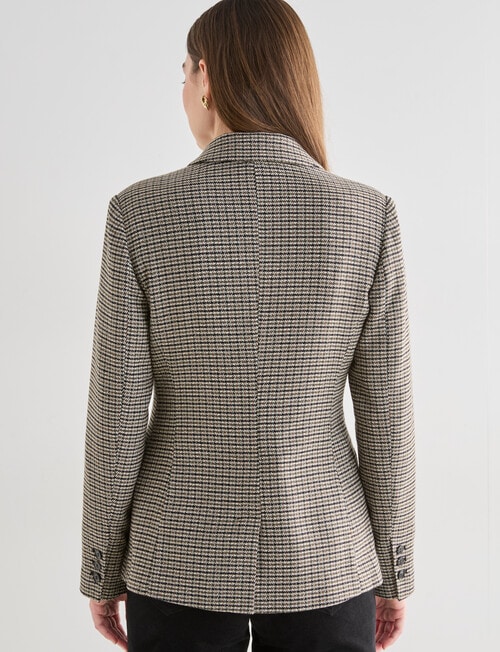 Whistle Houndstooth Blazer, Black Multi product photo View 02 L