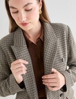 Whistle Houndstooth Blazer, Black Multi product photo View 04 S