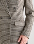 Whistle Houndstooth Blazer, Black Multi product photo View 08 S