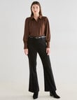 Whistle Velvet Flare Pant , Jet Black product photo