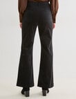 Whistle Velvet Flare Pant , Jet Black product photo View 03 S