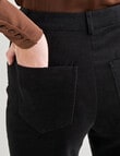 Whistle Velvet Flare Pant , Jet Black product photo View 04 S