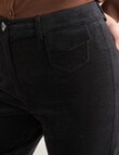 Whistle Velvet Flare Pant , Jet Black product photo View 05 S