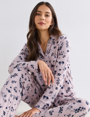 Whistle Sleep Knit PJ Set, Navy product photo