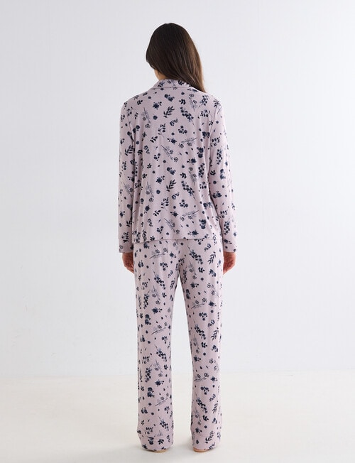 Whistle Sleep Knit PJ Set, Navy product photo View 02 L