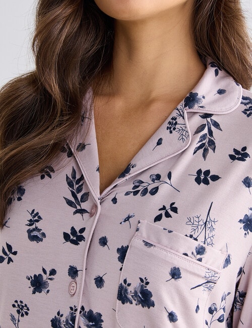 Whistle Sleep Knit PJ Set, Navy product photo View 05 L