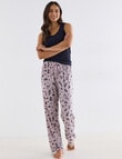 Whistle Sleep Knit Straight Leg Pant, Dusk Print product photo