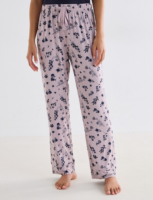 Whistle Sleep Knit Straight Leg Pant, Dusk Print product photo View 02 L