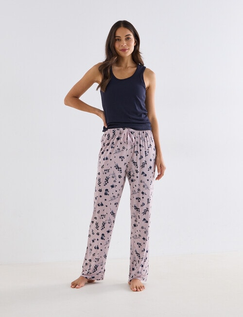 Whistle Sleep Knit Straight Leg Pant, Dusk Print product photo View 05 L