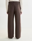 Zest Wide Leg Carpenter Pant, Chocolate product photo View 02 S