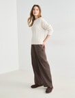 Zest Wide Leg Carpenter Pant, Chocolate product photo View 05 S