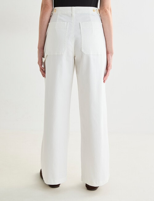 Zest Wide Leg Carpenter Pant, Winter White product photo View 02 L