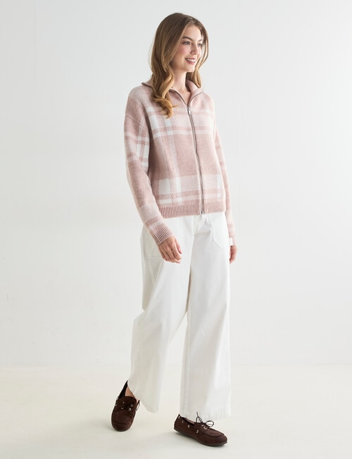 Zest Wide Leg Carpenter Pant, Winter White product photo View 03 L