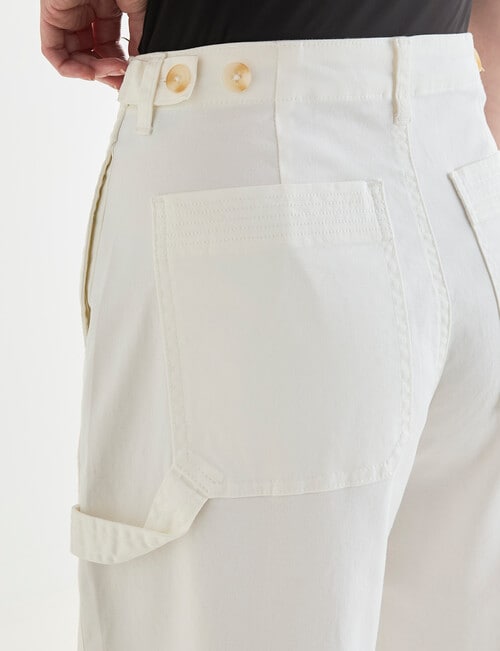 Zest Wide Leg Carpenter Pant, Winter White product photo View 06 L