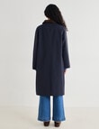 Zest Longline Barn Coat, Navy product photo View 02 S