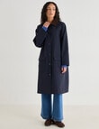 Zest Longline Barn Coat, Navy product photo View 07 S