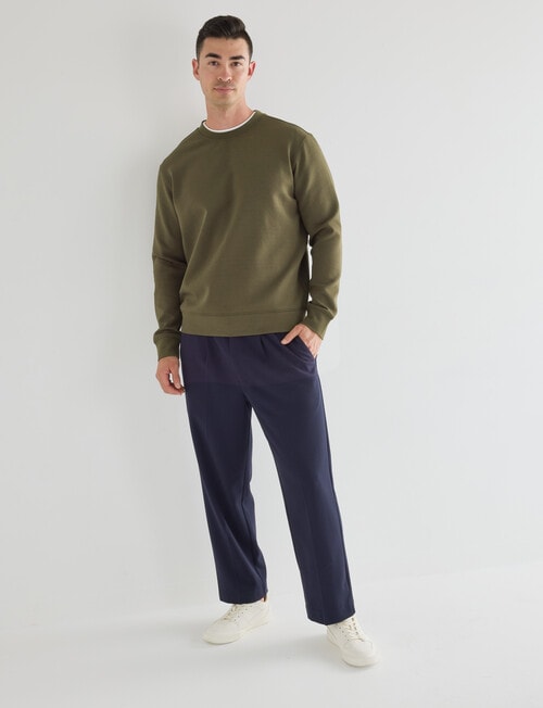 Gasoline Crew Neck Sweater, Khaki product photo View 03 L