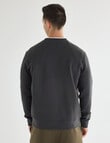 Gasoline Crew Neck Sweater, Washed Black product photo View 02 S