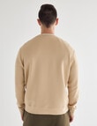 Gasoline Crew Neck Sweater, Tan product photo View 02 S