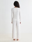 Zest Sleep DitsyRib PJ Set, Ivory, 8-18 product photo View 02 S