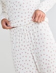 Zest Sleep DitsyRib PJ Set, Ivory, 8-18 product photo View 06 S