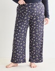 Studio Curve Sleep Ditsy Knit Pant, Graphite product photo