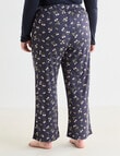Studio Curve Sleep Ditsy Knit Pant, Graphite product photo View 02 S