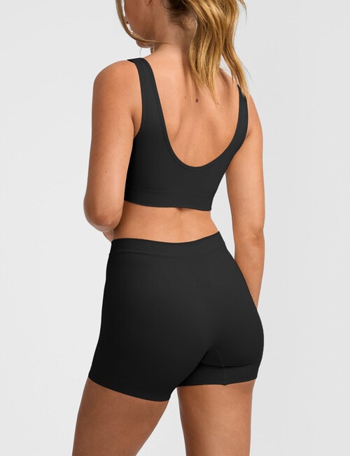 Jockey Skimmies Smooth Short Brief, Black product photo View 02 L