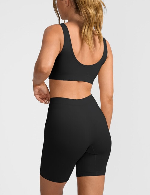 Jockey Skimmies Smooth Long Short Brief, Black product photo View 02 L