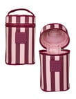 Tender Love + Carry Travel Tube, Pink Burgundy Stripe product photo