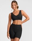 Jockey Skimmies Smooth Long Short Brief, Black product photo View 03 S