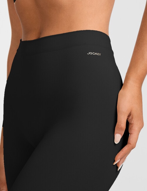Jockey Skimmies Smooth Long Short Brief, Black product photo View 05 L