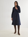 Whistle Zip Up Midi Denim Dress , Rinse product photo View 03 S