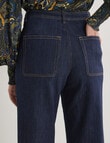Whistle Pintuck Pocket Jean, Rinse product photo View 05 S
